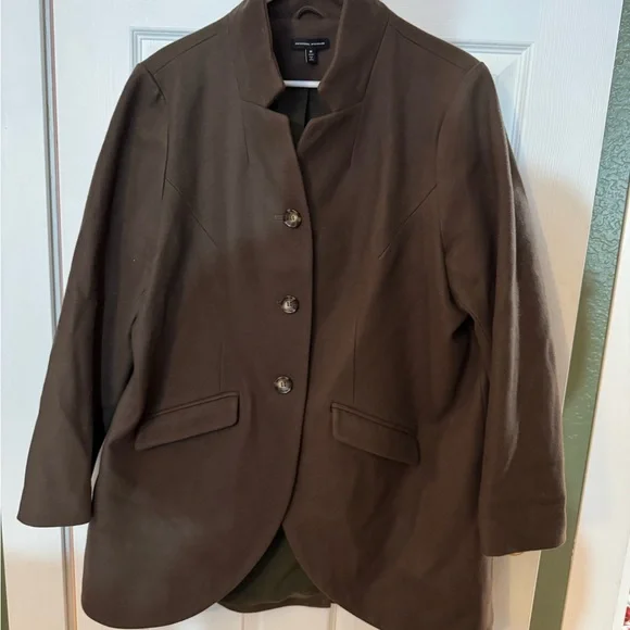 Universal Standard Equestrian Style Wool Blend Coat - Picture 6 of 6